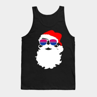 Santa Claus Bisexual Pride Flag Sunglasses Tank Top